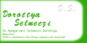 dorottya selmeczi business card